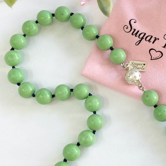 Chunky Green Turquoise Necklace - Picture 3 of 5